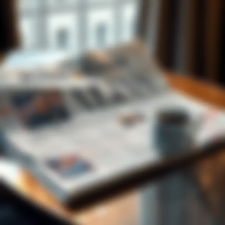A newspaper with headlines about the Kirk killing and political distractions, placed on a table alongside a coffee cup.