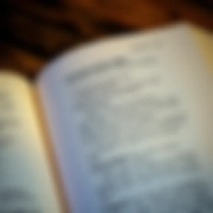A close-up of an open Bible page with the text from Genesis 1:1-26 highlighted, showcasing key elements in a clear format.