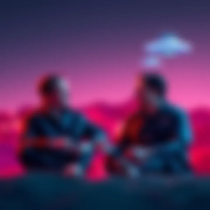 George Knapp and Tom DeLonge sitting together, talking about UFOs and their implications for humanity