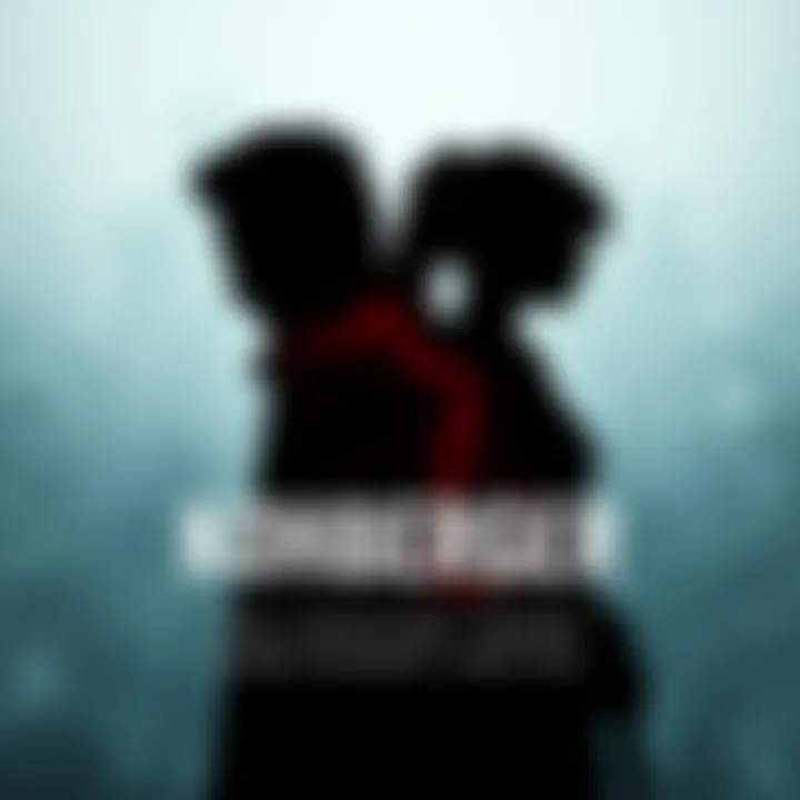 A graphic showing a shadowy figure symbolizing Bryan Kohberger next to a silhouette representing Kaylee, hinting at a possible connection between them.