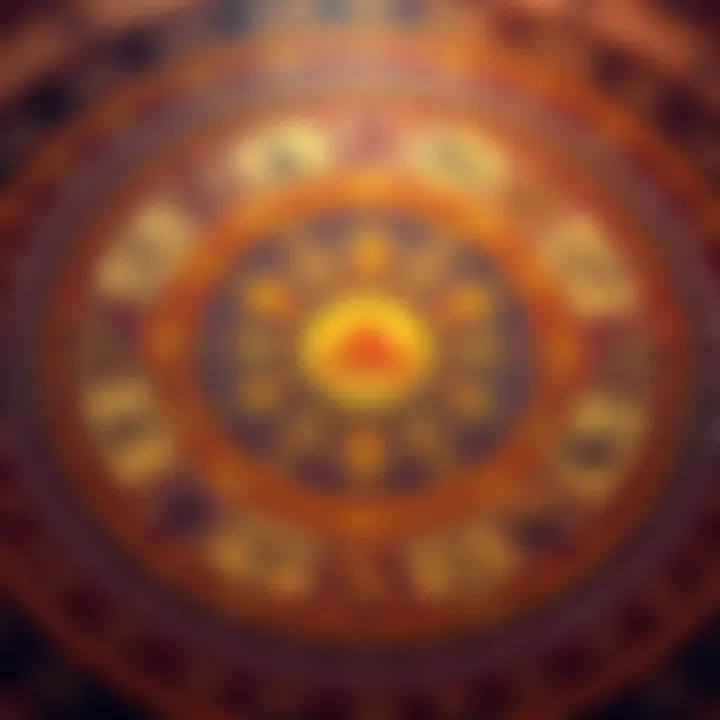 A close-up view of a kundali chart with astrological symbols, revealing personal insights and interpretations.