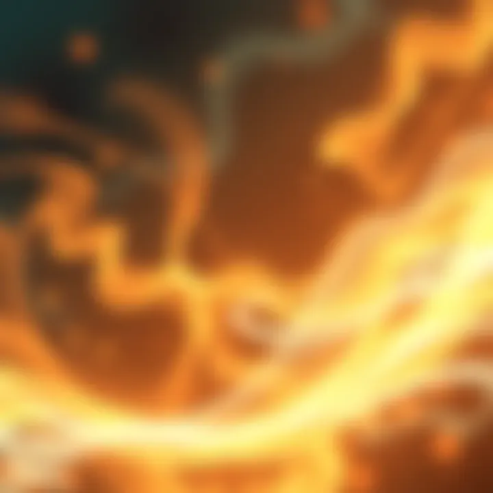 Visual representation of flowing energy with peaceful colors, symbolizing purification and tranquility in meditation