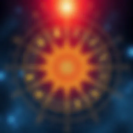Late Bloomer Chart in Astrology A visual representation of a late bloomer chart showing astrological signs and symbols indicating a person's late success in life.
