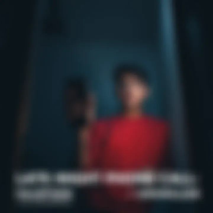 A dark room with a person holding a phone, looking shocked and confused after receiving a mysterious call at 3 a.m.