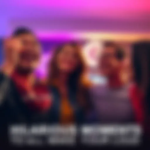 A group of friends laughing together at a funny moment, showcasing joy and humor.