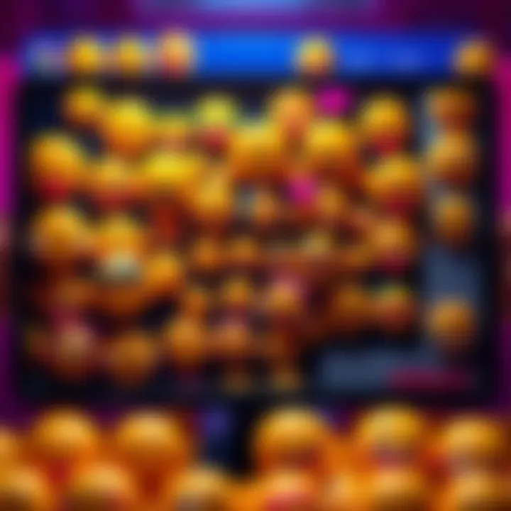Laughter emojis in online chat A colorful chat window filled with various laughter emojis, illustrating humor in digital communication.