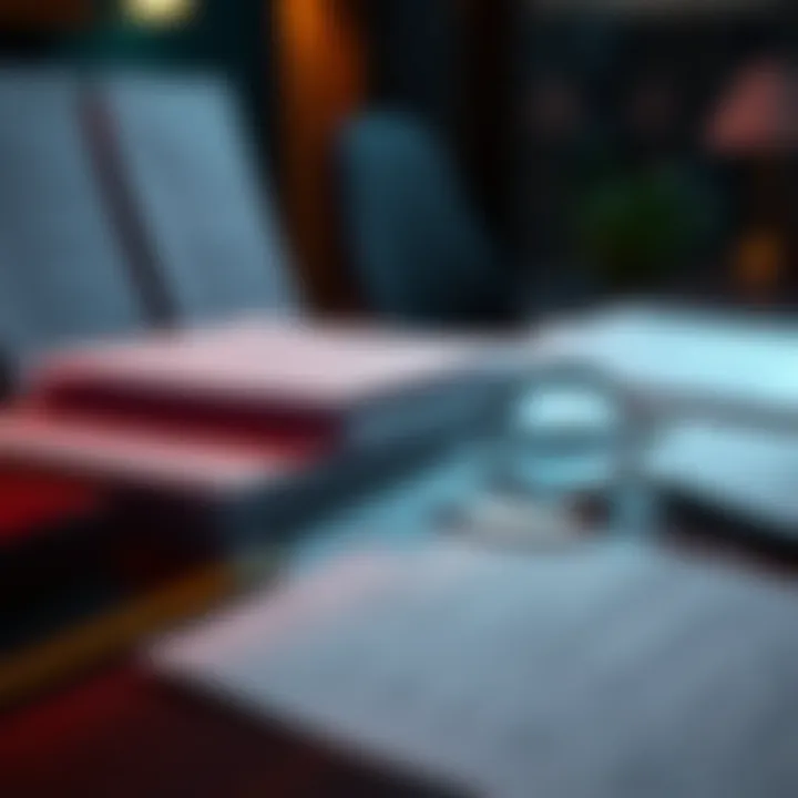 A table covered with leaked AAWSAP/BAASS documents and a magnifying glass, symbolizing investigation and analysis.