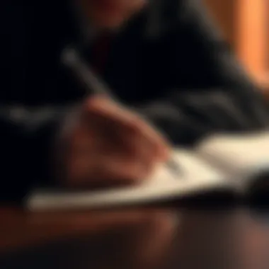 A left-handed person struggles to write with a pen in their right hand, showing the contrast between left-handedness and right dominance.