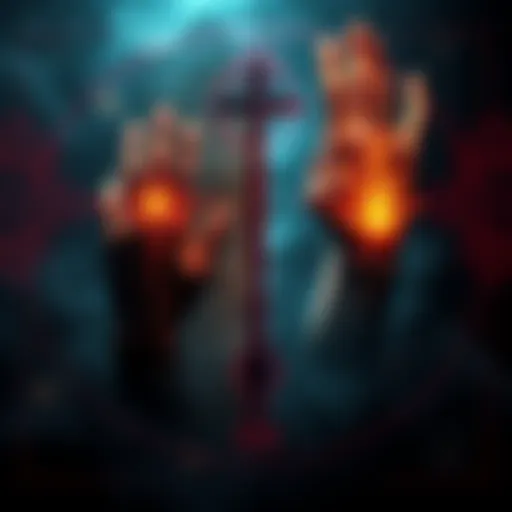 Symbols of Left Hand and Right Hand Path A visual comparison of left hand and right hand occult symbols, featuring contrasting imagery representing each path's beliefs and practices.