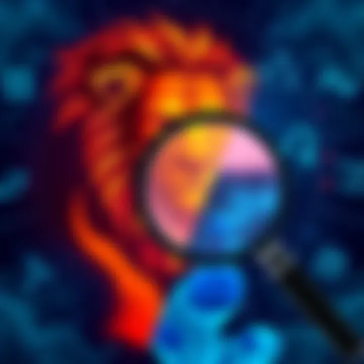 A graphic showing the symbols of Leo and Aquarius with a magnifying glass focusing on Aquarius, highlighting perceptions of arrogance.