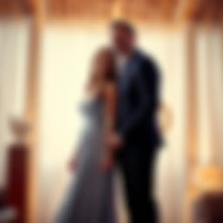 Leo Capricorn Couple A Leo husband and a Capricorn wife standing together, smiling and holding hands, representing their relationship dynamic in arranged marriage.