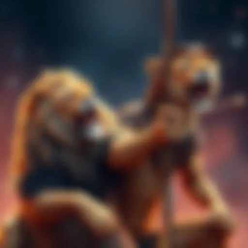 A joyful Leo and Sagittarius together, sharing a laugh and a moment of connection, symbolizing their strong bond.