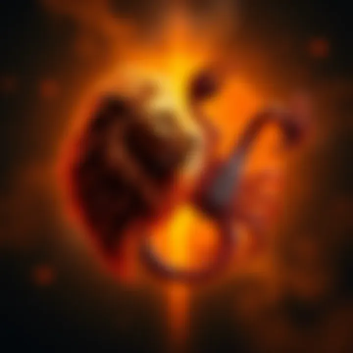 Leo and Scorpio Symbols Intertwined The symbols of Leo and Scorpio intertwined, representing their unique relationship dynamics.