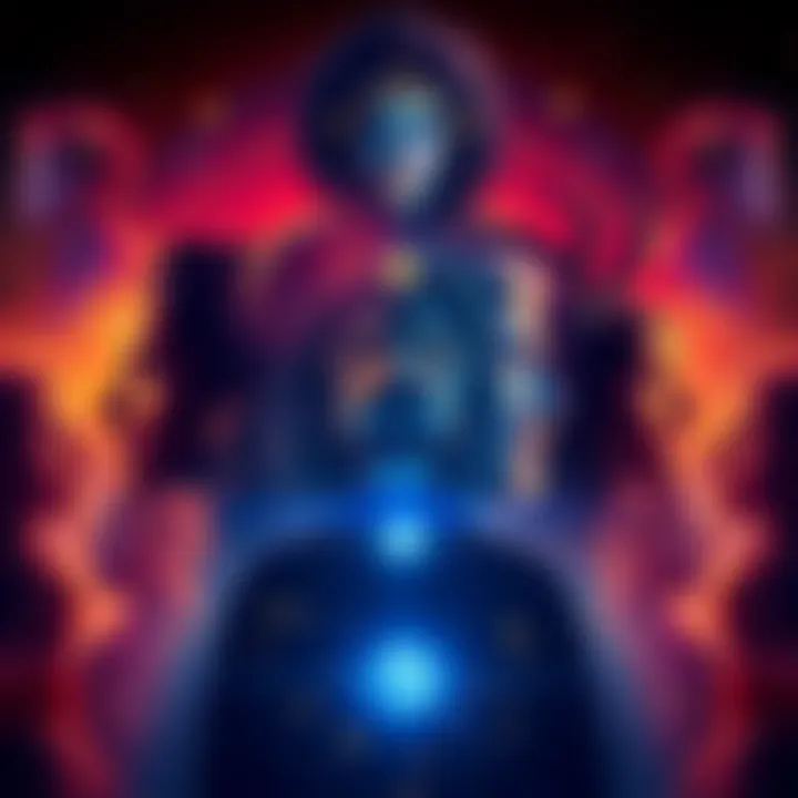 A graphic depicting the zodiac symbols of Leo and Capricorn with stars, highlighting their connection, and featuring an artistic representation of diverse individuals.