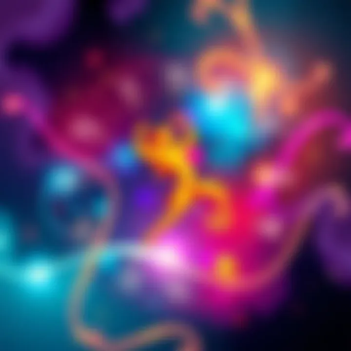 A colorful illustration showing Leo Venus symbol with various Venus signs around it, representing relationship dynamics.