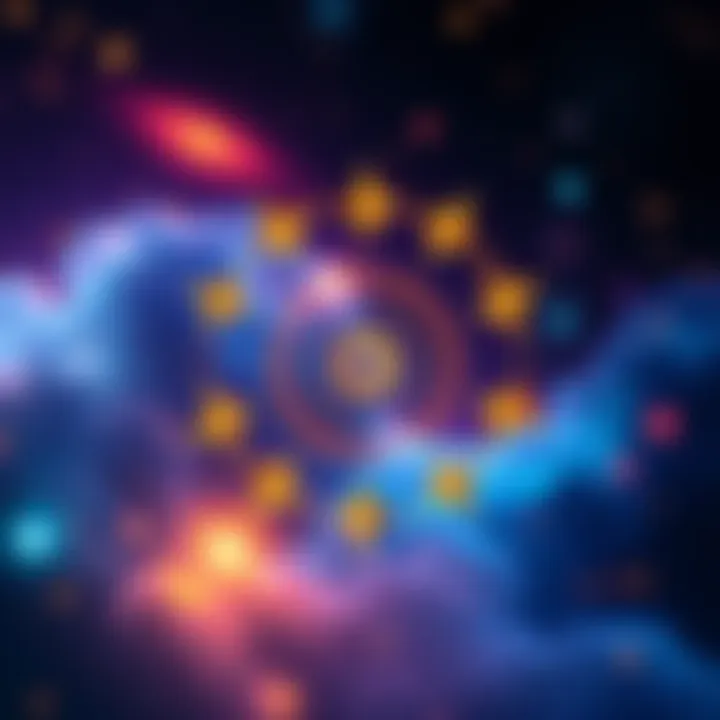 Leo Virgo Cusp Illustration A vibrant illustration showing traits of the Leo Virgo cusp with sun and star symbols representing both signs.
