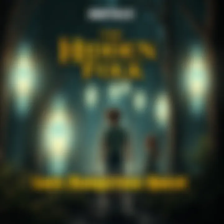 Leo in the woods with mystical beings Leo and his sister stand in a dark forest, facing mysterious glowing figures that guide them through the trees.