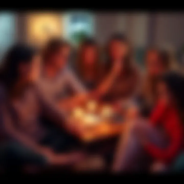 A group of Leos sharing their experiences from 2020, sitting together with thoughtful expressions, surrounded by notes and mementos of the year.