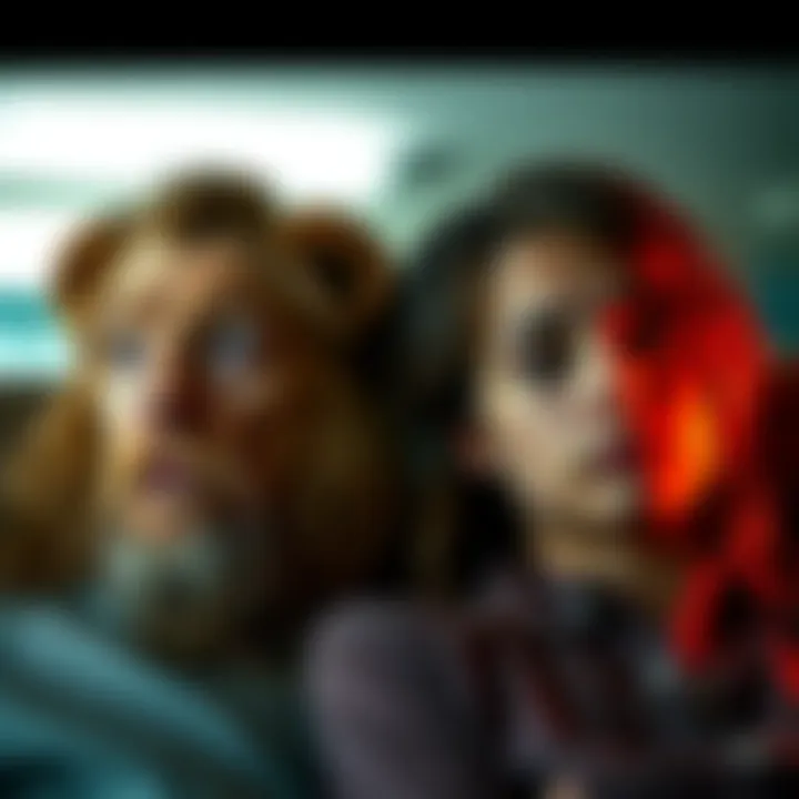 A Leo and a Sagittarian, each showing their different expressions of dealing with a breakup, one looking contemplative and the other appearing more relaxed