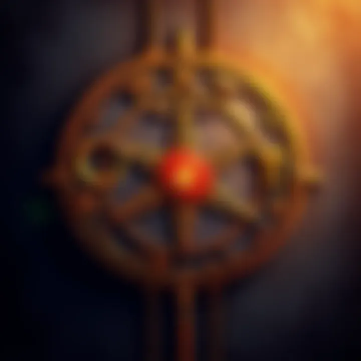 An illustration of the Lesser Key of Solomon seal featuring intricate symbols and shapes, representing its historical and mystical significance.