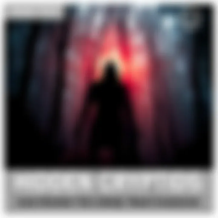 Lesser-known cryptids in a forest A shadowy figure resembling a cryptid blends into a dense forest, hinting at its mysterious nature