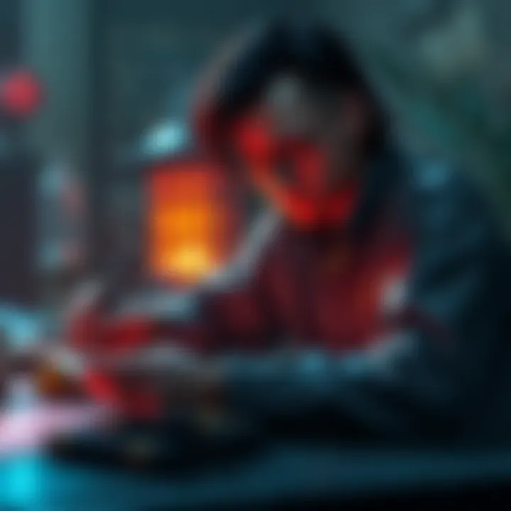 A player writing a letter to their Dungeon Master, expressing feelings about the game.