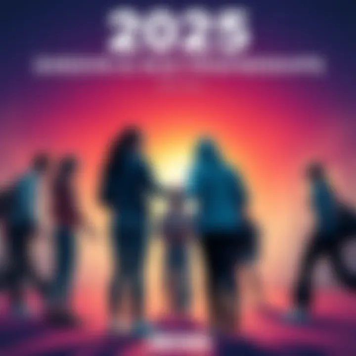 A group of friends parting ways, symbolizing the end of old friendships for personal growth.