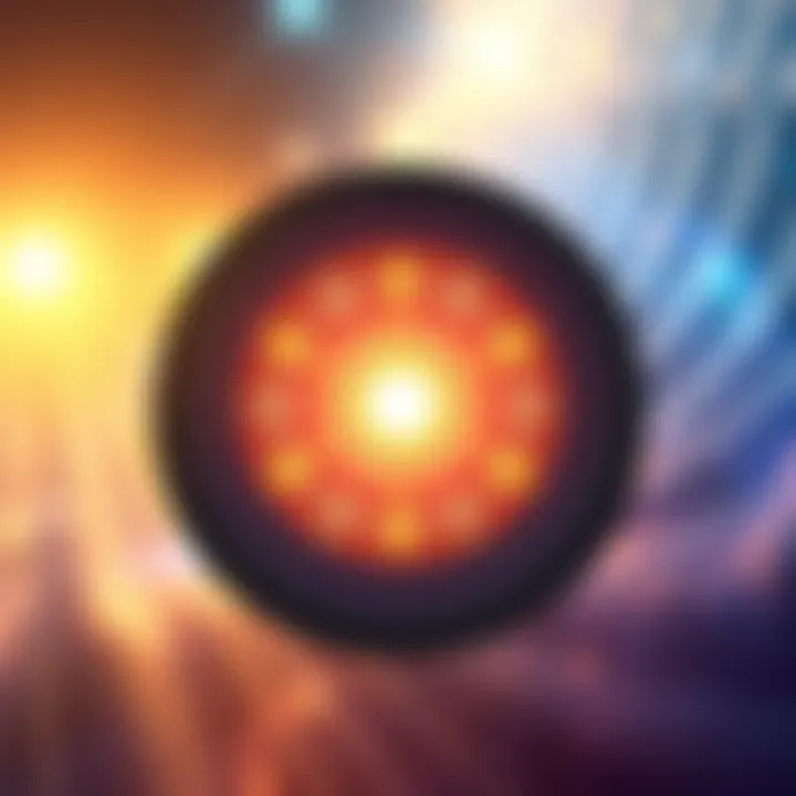 Illustration showing superconscious, conscious, and subconscious layers represented as distinct circles, with light radiating from the center, symbolizing awareness and spiritual growth.