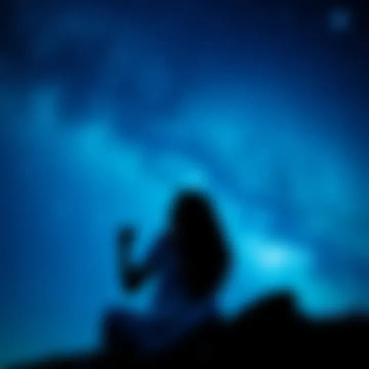 A Libra female and an Aquarius male enjoying a conversation under a starry sky, symbolizing their air sign connection and harmony.