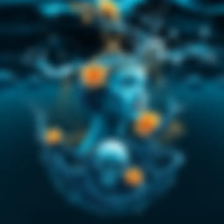 A visual representation of the Libra zodiac sign intertwined with symbols of water and death, reflecting the link to accidental drownings.