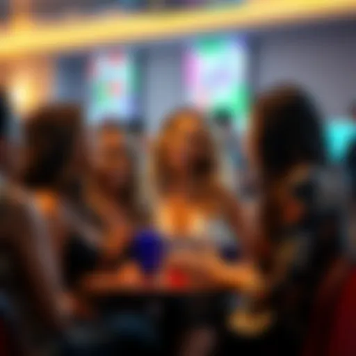 A group of diverse individuals with charming personalities engaging in a lively conversation, showcasing their beauty and charisma.