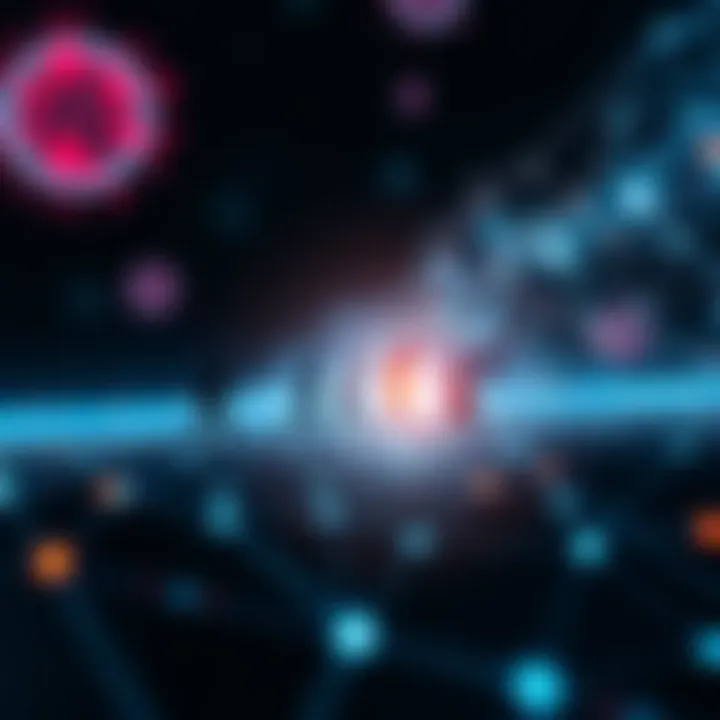 A visual representation of evolution from single cells to digital networks, showcasing the progression of information flow.