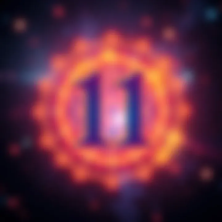 A graphic showing the number 11 surrounded by stars and numerology symbols, representing life paths.