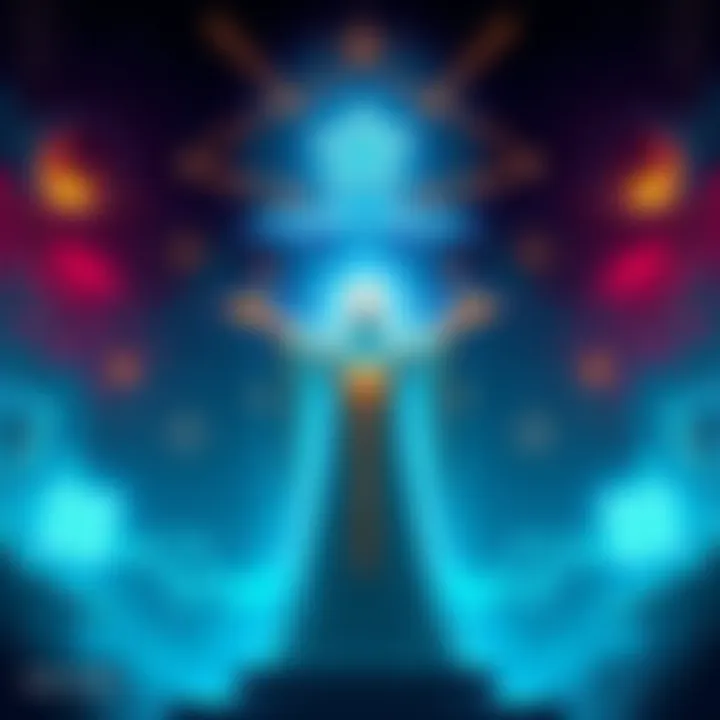 Light-Bearer in Hermetic Occultism A glowing figure representing the Light-Bearer with cosmic symbols and Gnostic elements around it