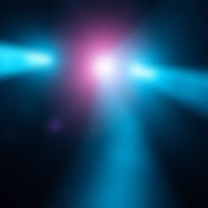 An abstract representation of consciousness with light merging into shadow, symbolizing the transition between life and potential afterlife.