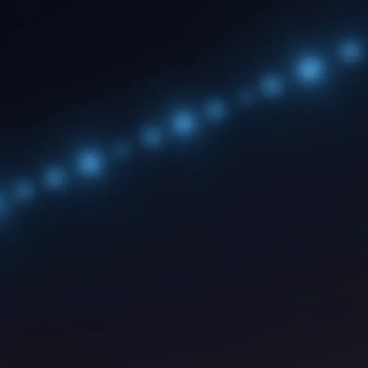 A series of bright lights appearing equidistantly in the dark sky, some fading as they move across, capturing onlookers' attention.