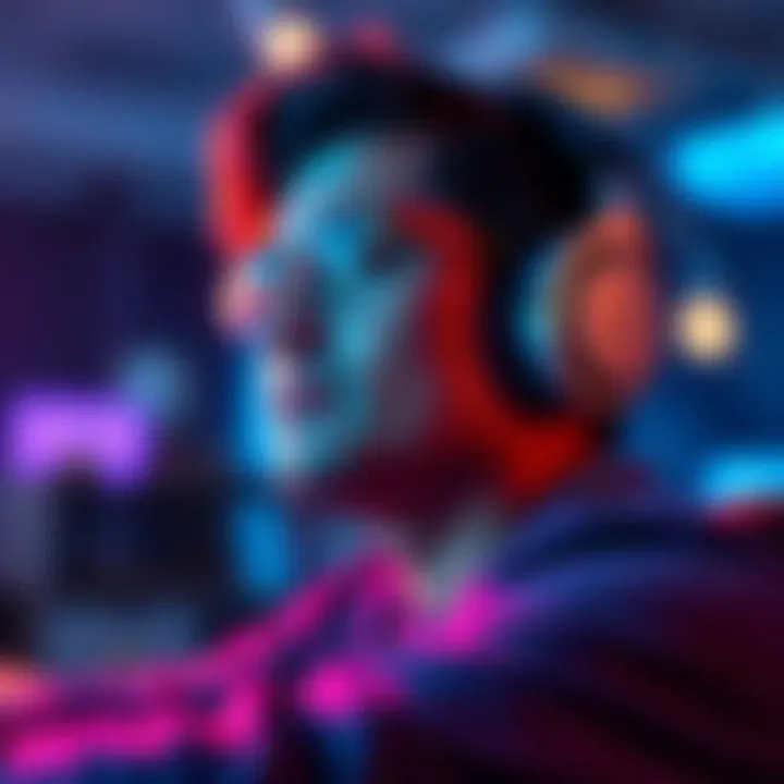 Listening to Subliminals for Desired Outcomes A person wearing headphones, relaxed and focused, listening to subliminal messages about their desired person.