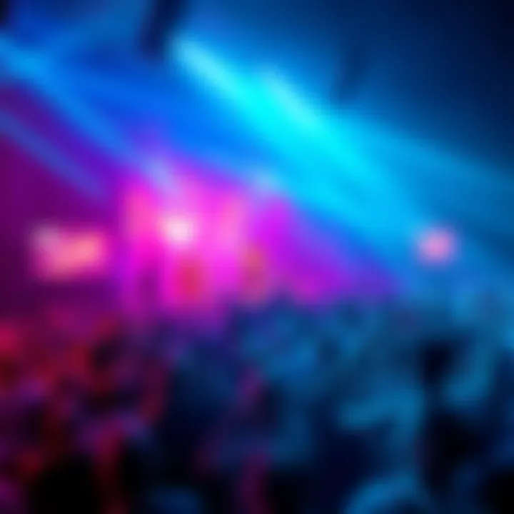 Exciting live event with crowd A lively audience enjoying a thrilling live event with colorful lights and performances