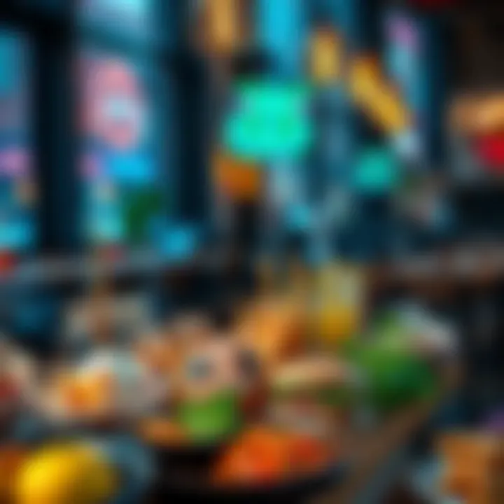 A colorful spread of popular local dishes and drinks at a trendy restaurant in 2025