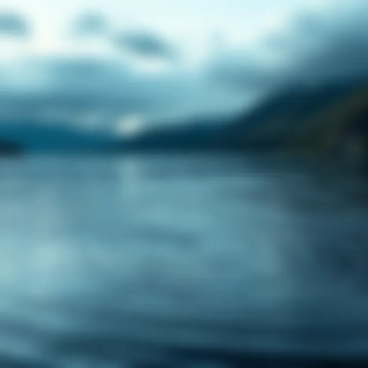 A tranquil Loch Ness lake showing ripples on the surface, suggesting movement beneath the water.