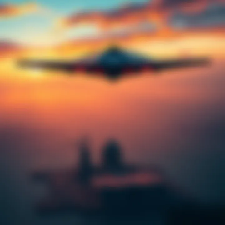 An illustration showing a Tic Tac-shaped UAP above a military base with Lockheed Martin branding in the background.