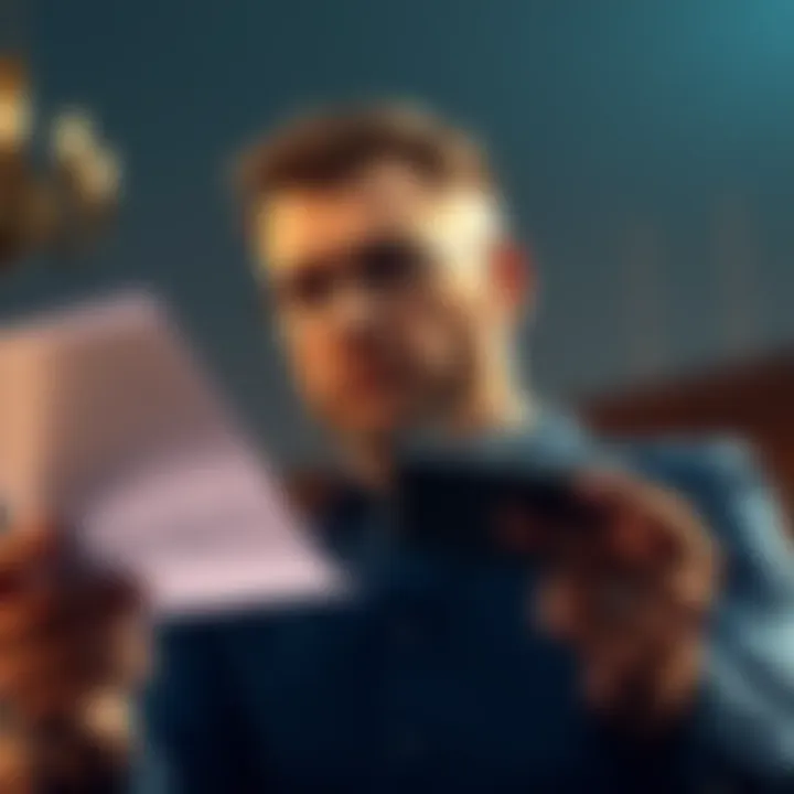 A person reviewing documents about lodge membership with a thoughtful expression, symbolizing the decision to join a lodge in another state.