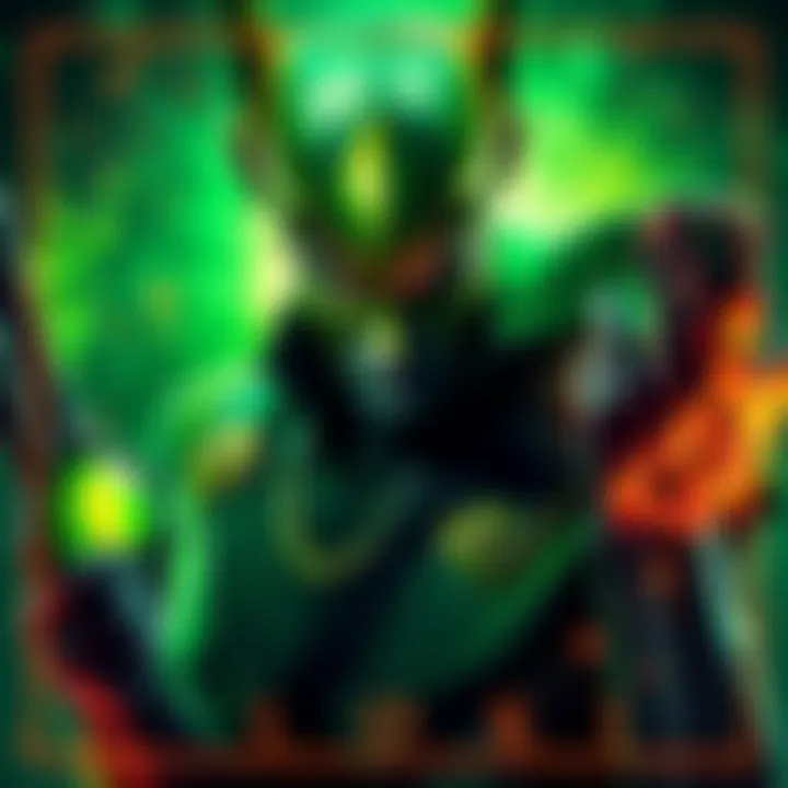 A colorful digital scrapbook featuring Loki, showcasing creative designs and elements inspired by the character, made with Photoshop.