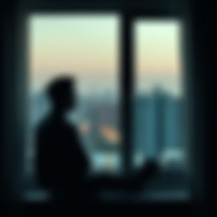A person sitting by a window, gazing outside with a thoughtful expression, symbolizing feelings of loneliness while waiting for love.