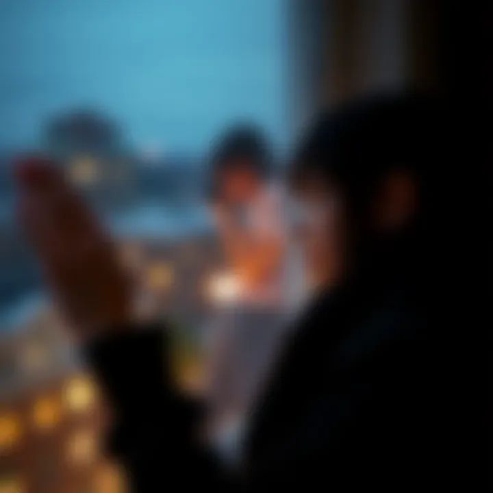 A person gazing out a window, appearing contemplative and introspective about love and connection, with a soft focus on their expression of loneliness.