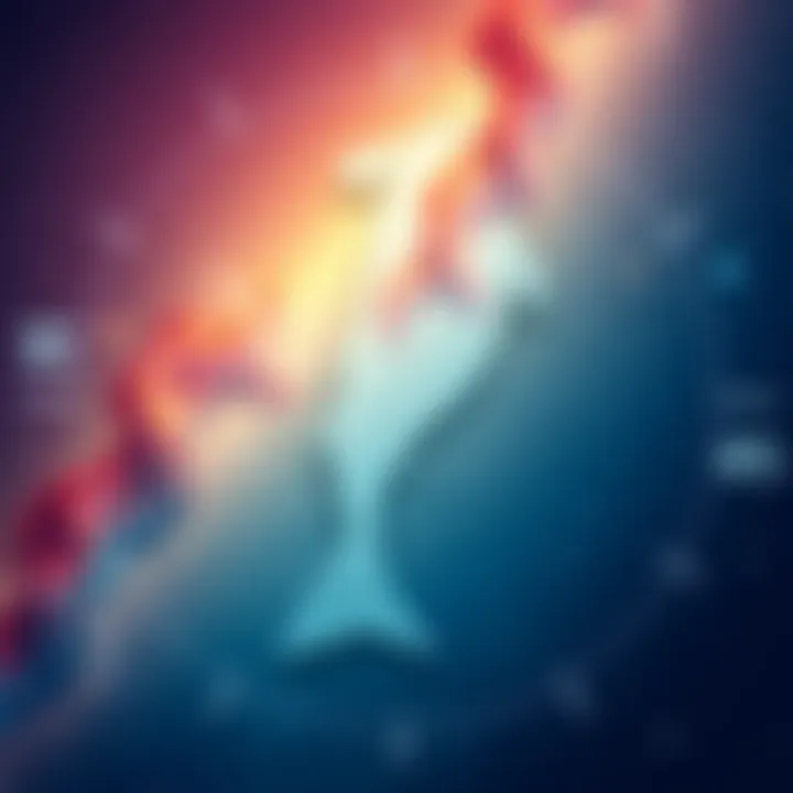 A solitary Pisces zodiac symbol against a starry background, representing lost friendships.