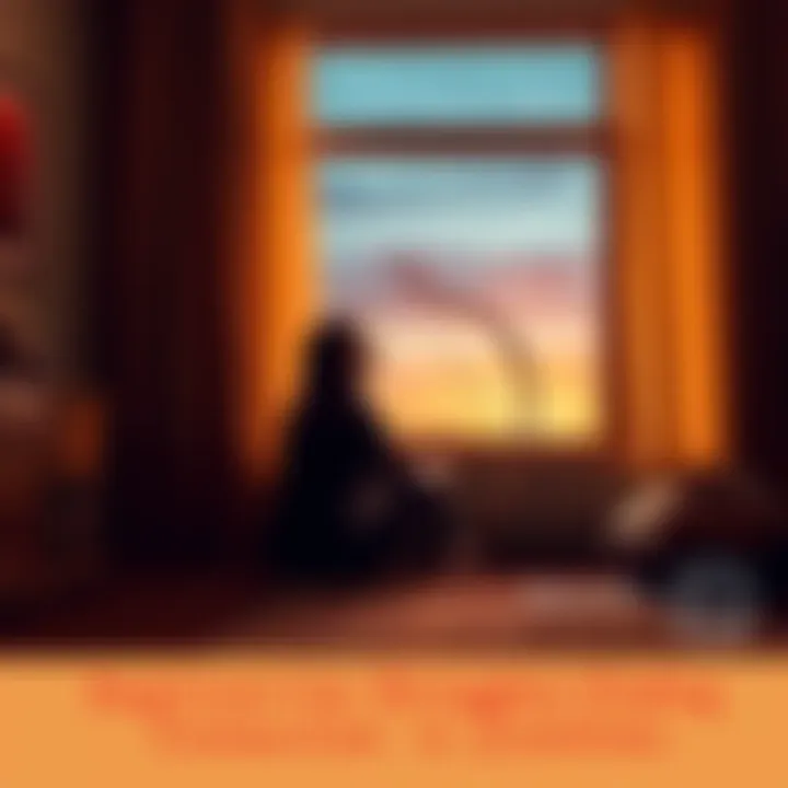 A Sagittarius person sitting alone in a cozy room, looking out the window with a thoughtful expression, symbolizing feelings of loneliness and the desire for connection.
