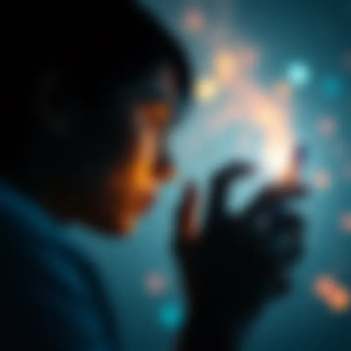 A person gazing at a phone, dreaming of reconnecting with a distant partner, symbolizing hope and longing after years apart.