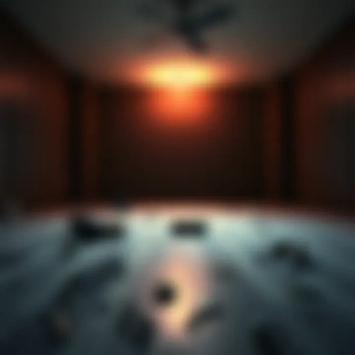 A dimly lit room with scattered personal items like glasses and keys, suggesting unexplained losses.