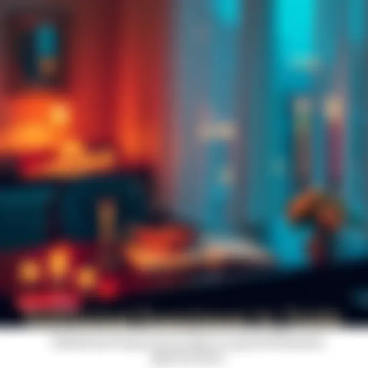 A person sitting at a desk, writing a heartfelt love letter while surrounded by candles and soft lighting, reflecting the theme of romance and connection after a social media break.